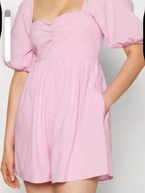 Abercrombie & Fitch Light Pink Gathered Waist Top